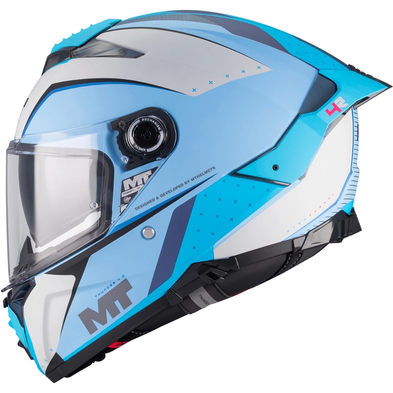 Integraal motorhelm MT Thunder 4 R SV Wind Tunnel C7 matblauw-grijs