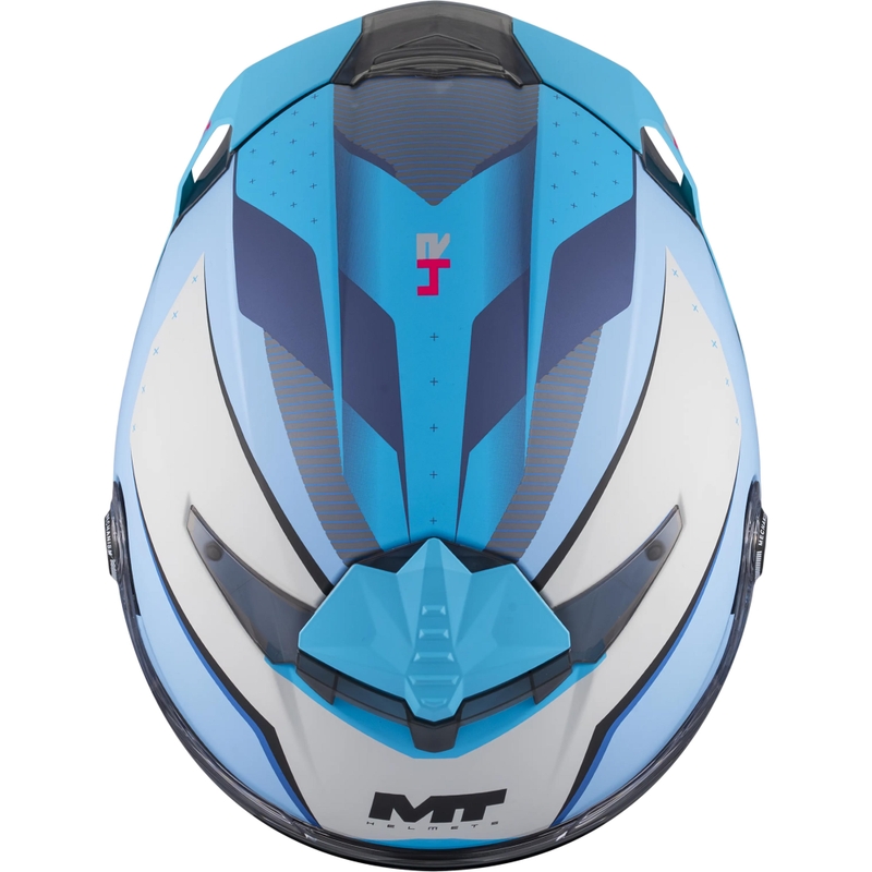 Integraal motorhelm MT Thunder 4 R SV Wind Tunnel C7 matblauw-grijs