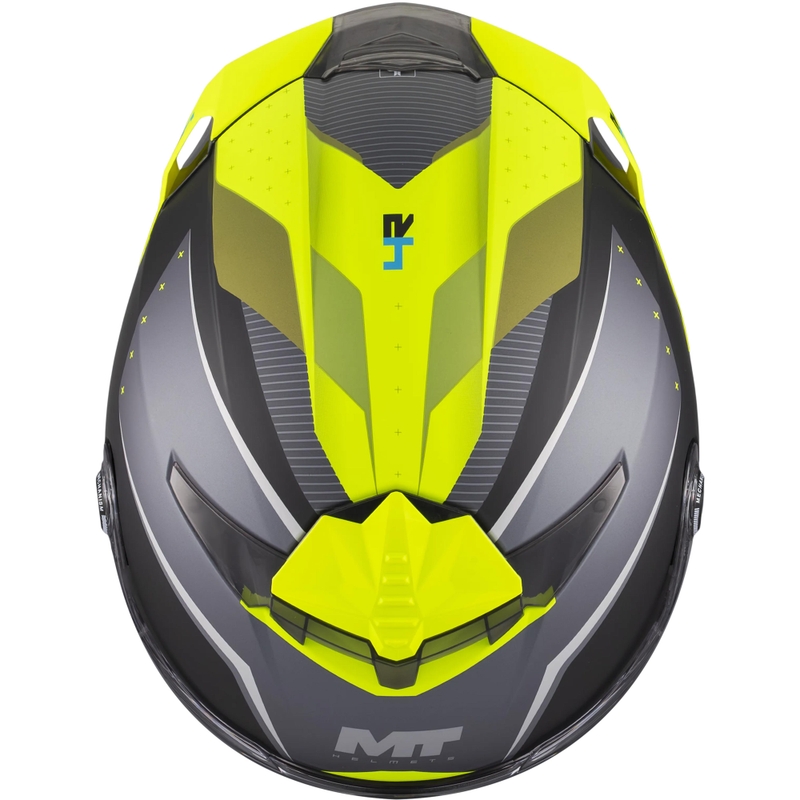 Integraal motorhelm MT Thunder 4 R SV Wind Tunnel B3 zwart-grijs-fluor geel