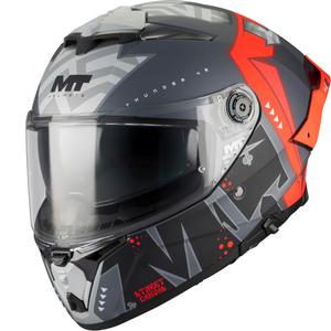 Integraal motorhelm MT Thunder 4 R SV Canvas C5 zwart-grijs-rood