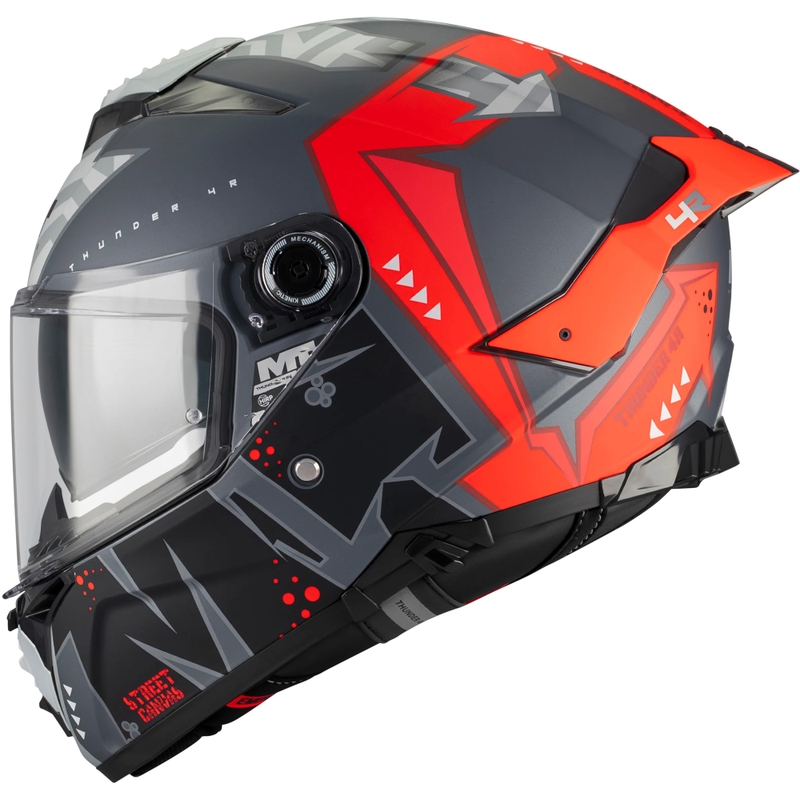Integraal motorhelm MT Thunder 4 R SV Canvas C5 zwart-grijs-rood