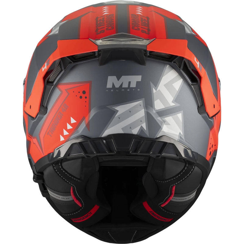 Integraal motorhelm MT Thunder 4 R SV Canvas C5 zwart-grijs-rood