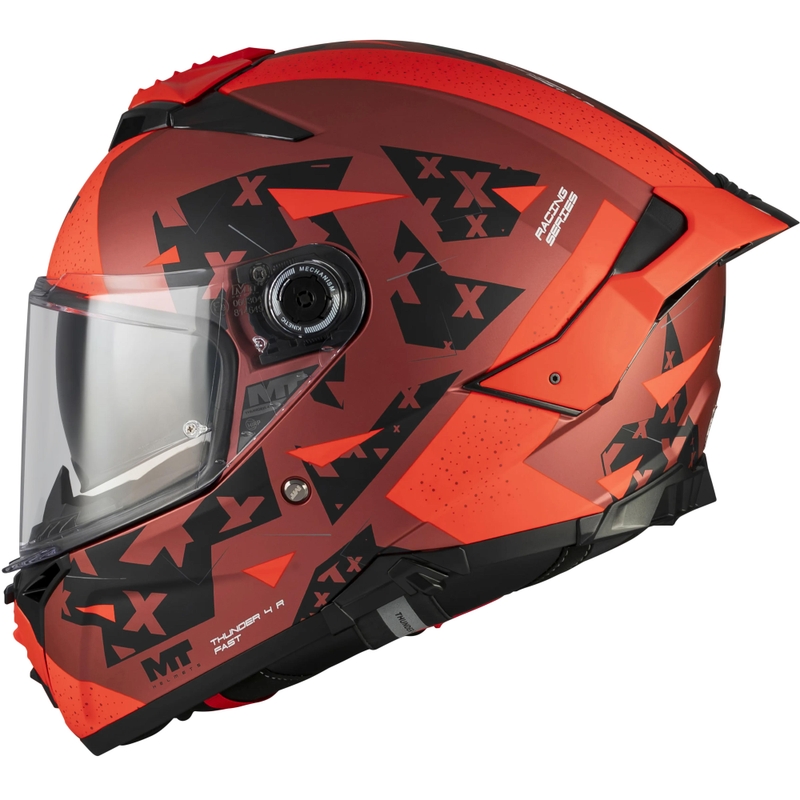Integraal motorhelm MT Thunder 4 R SV Fast C5 matzwart-grijs-rood