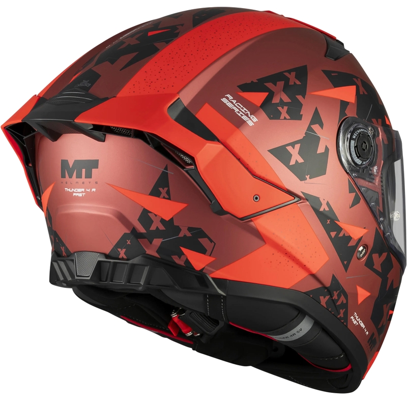 Integraal motorhelm MT Thunder 4 R SV Fast C5 matzwart-grijs-rood