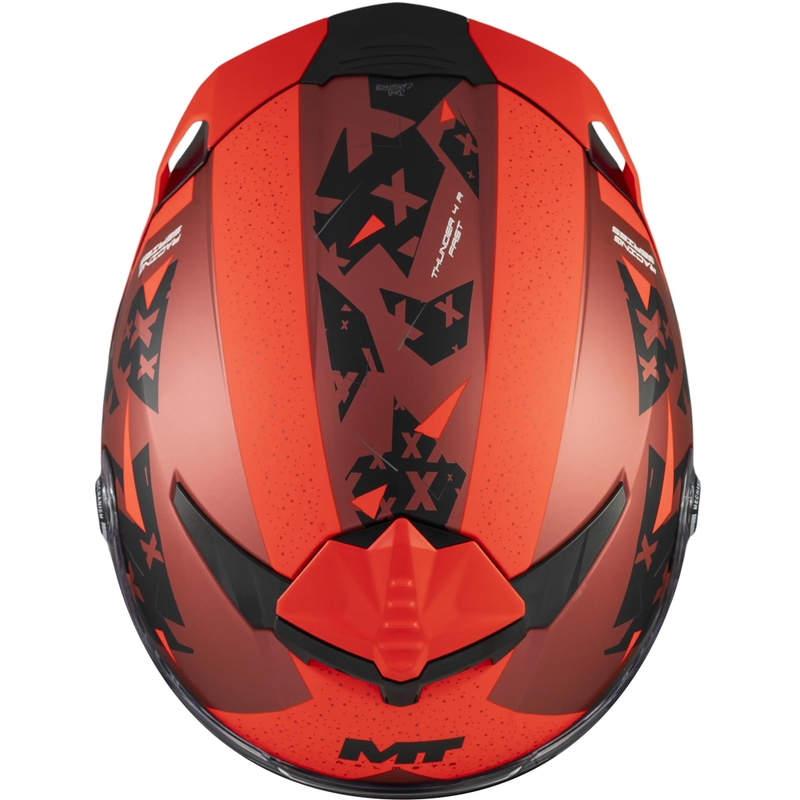 Integraal motorhelm MT Thunder 4 R SV Fast C5 matzwart-grijs-rood