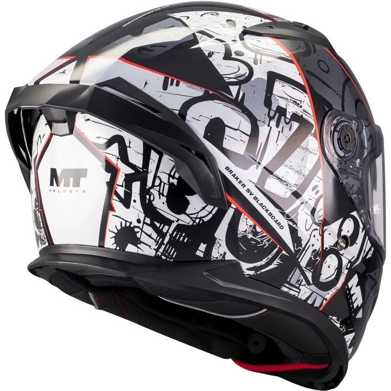 Integraal motorhelm MT Braker SV Blackboard B0 zwart-grijs