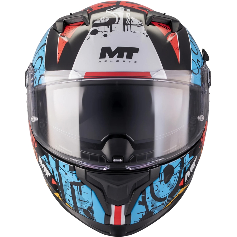 Integraal motorhelm MT Braker SV Blackboard B5 zwart-blauw-rood