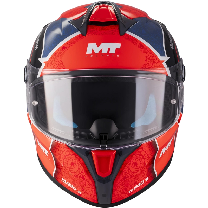 Integraal motorhelm MT Targo S Danish_26_Season C5 rood-blauw-grijs