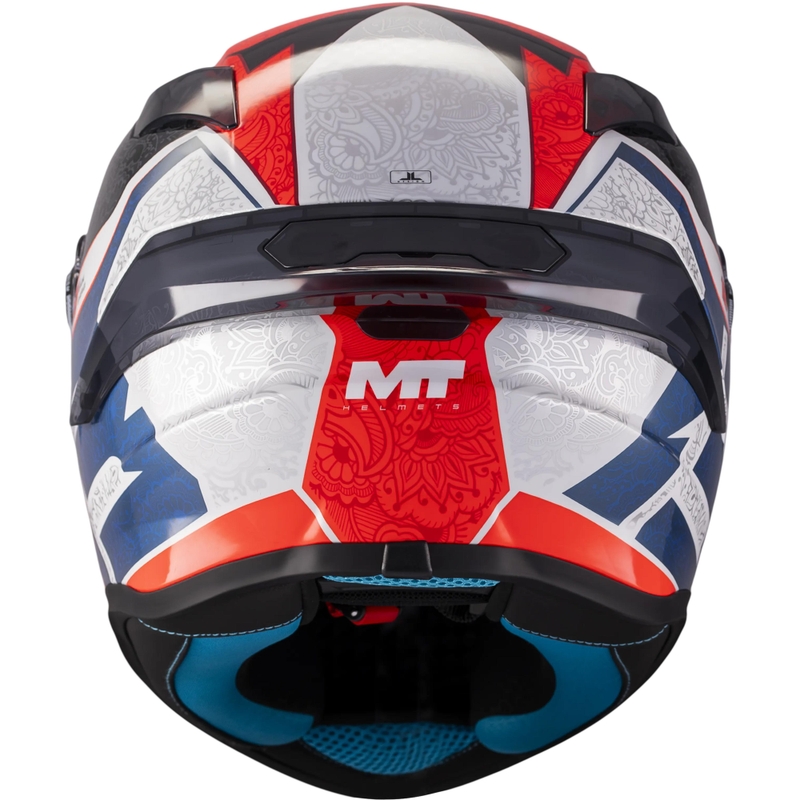 Integraal motorhelm MT Targo S Danish_26_Season C5 rood-blauw-grijs