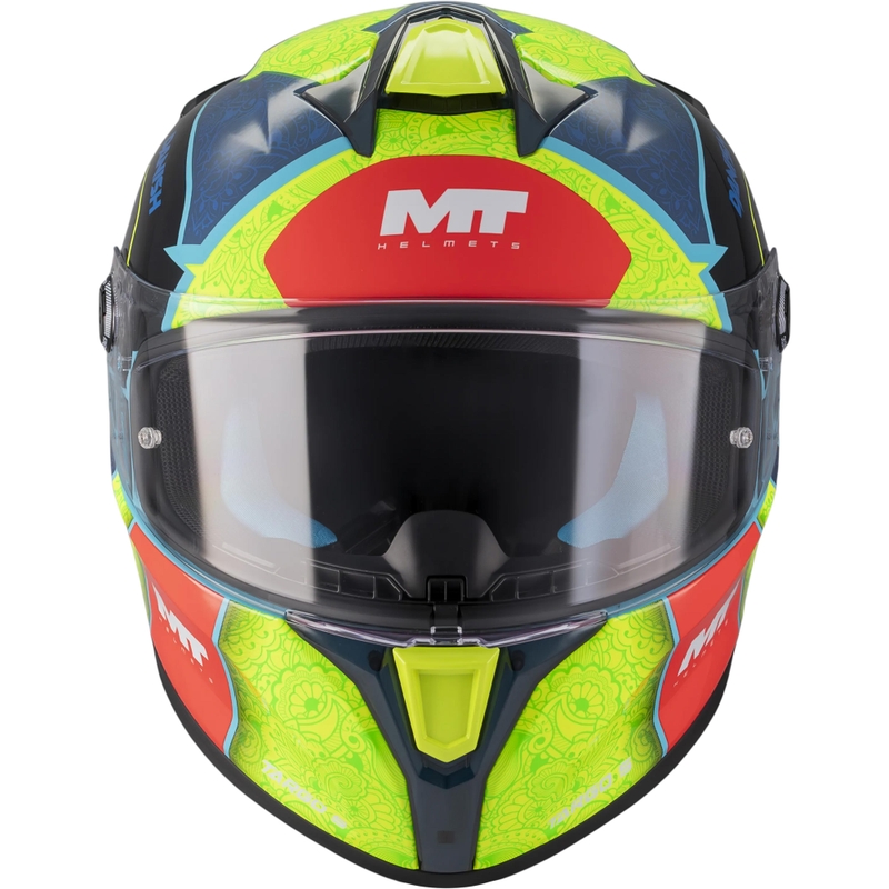 Integraal motorhelm MT Targo S Danish_26_Brasil C3 blauw-fluor geel-rood