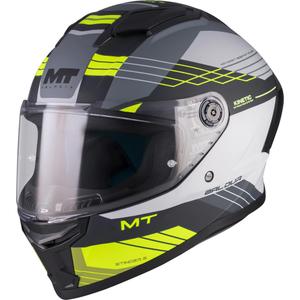 Integraal motorhelm MT Stinger 2 Baldur C3 zwart-grijs-fluo geel