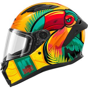 Integraal motorhelm MT Stinger 2 Caribbean C3 groen-geel
