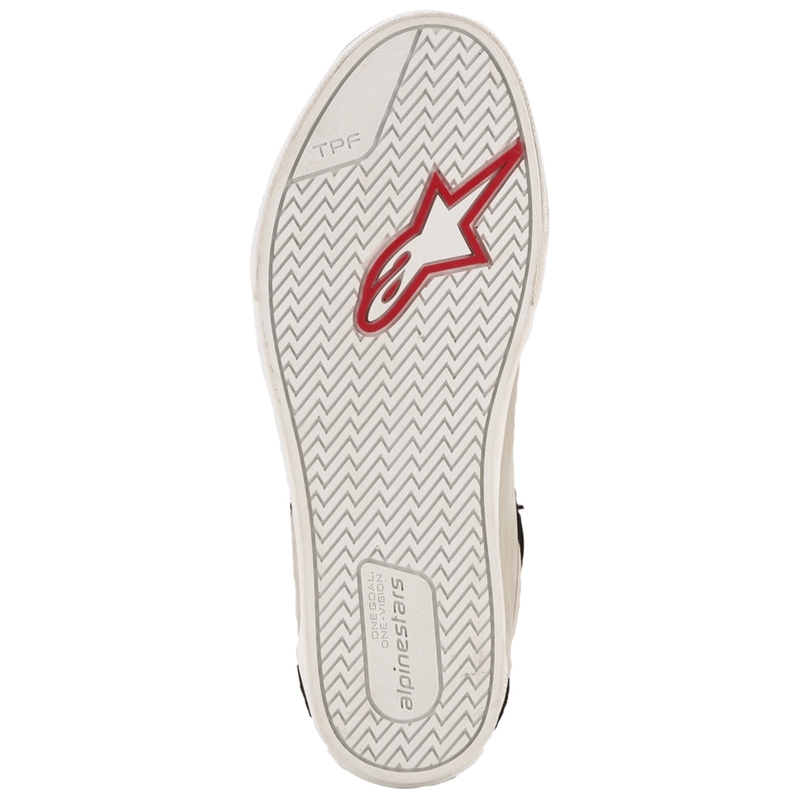 Alpinestars Ride-63 leren motorlaarzen in zwart-lichtgrijs-wit
