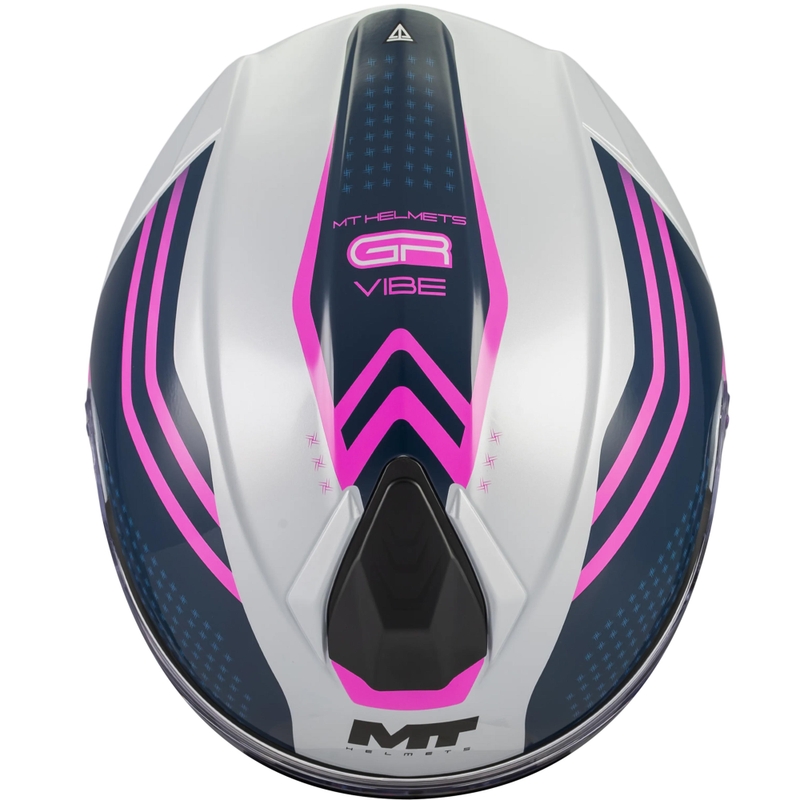 Opklapbare motorhelm MT Genesis R SV Vibe C8 grijs-blauw-roze