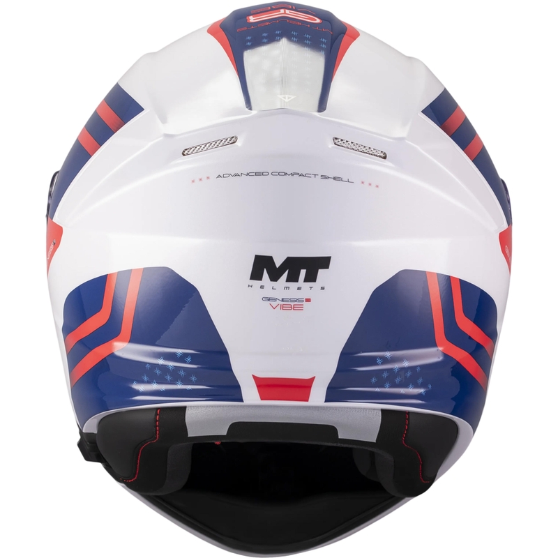 Opklapbare motorhelm MT Genesis R SV Vibe A7 wit-blauw-rood