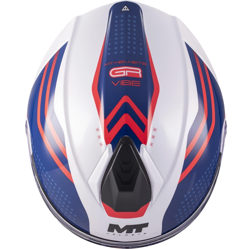 Opklapbare motorhelm MT Genesis R SV Vibe A7 wit-blauw-rood