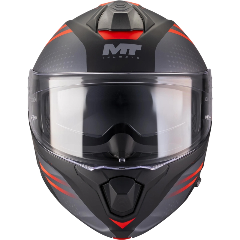 Opklapbare motorhelm MT Genesis R SV Vibe B5 matzwart-grijs-rood