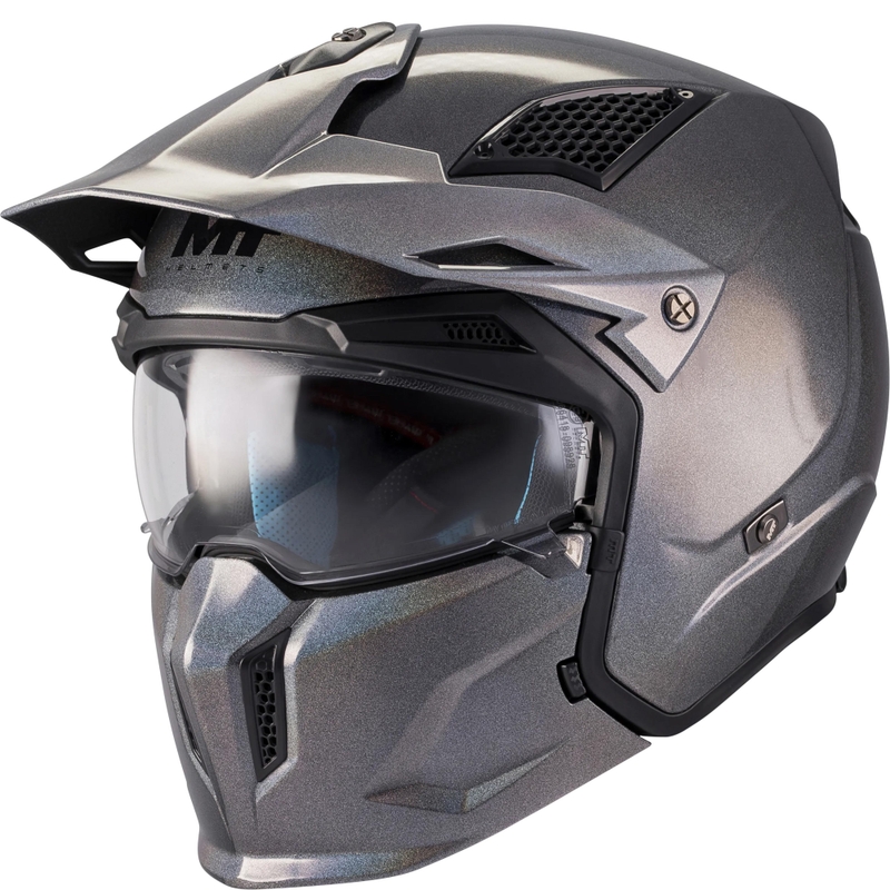 Modulaire motorhelm MT Streetfighter SV S Special Pure T2 glanzend meerkleurig