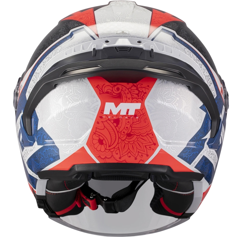 Open motorhelm MT Cosmo SV Danish 26 Season C5 blauw-rood-wit-zwart