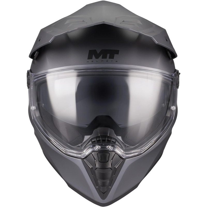 Enduro motorhelm MT Track SV Pure A2 matgrijs