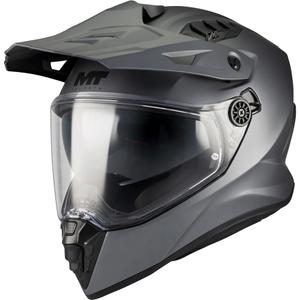 Enduro motorhelm MT Track SV Pure A2 matgrijs