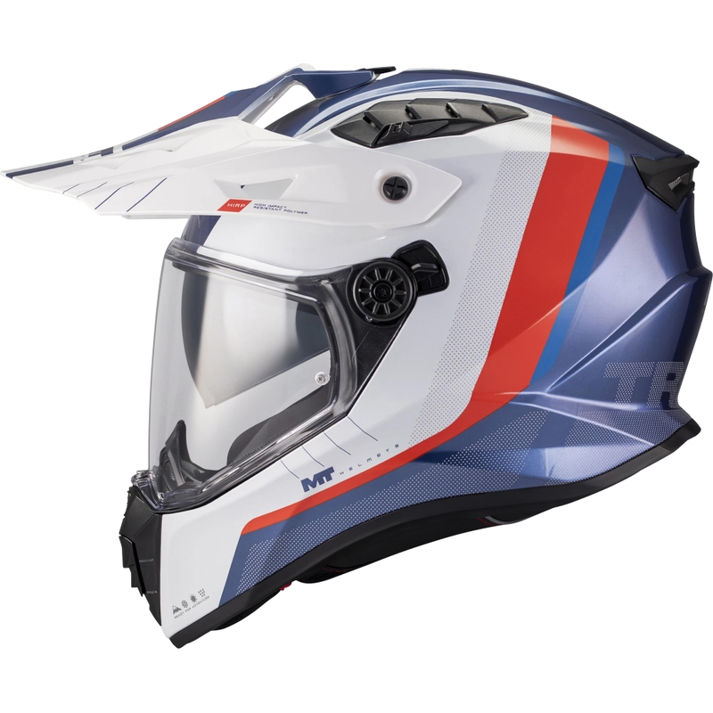 Enduro motorhelm MT Track SV Nomad C0 blauw-wit-rood