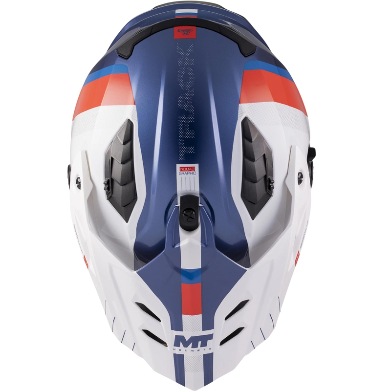 Enduro motorhelm MT Track SV Nomad C0 blauw-wit-rood