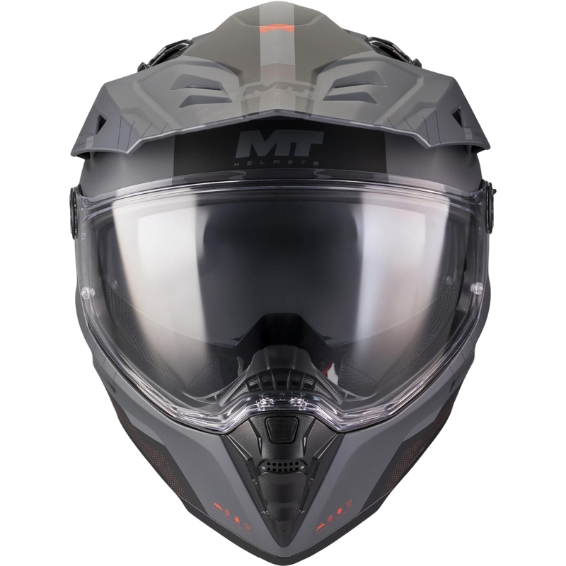 Enduro motorhelm MT Track SV Nomad B25 matzwart-grijs-rood
