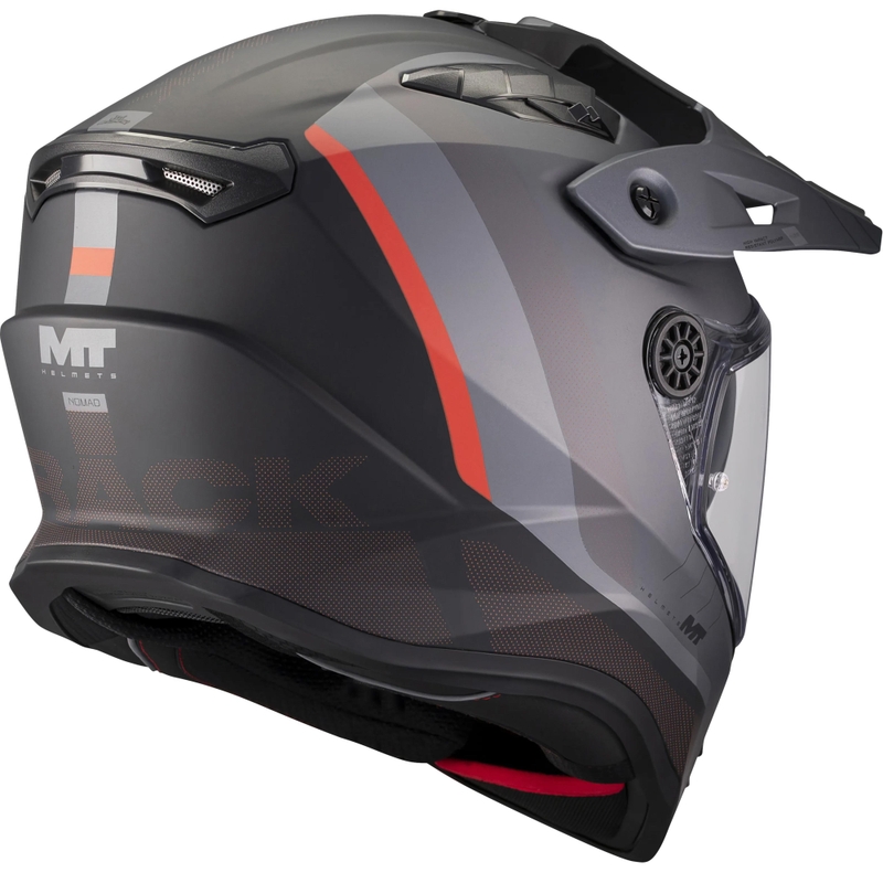 Enduro motorhelm MT Track SV Nomad B25 matzwart-grijs-rood