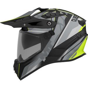 Enduro motorhelm MT Track SV Questor C23 matgrijs-zwart-fluor geel