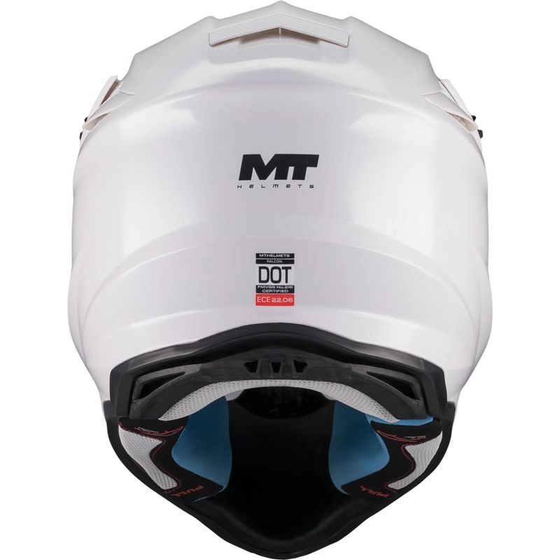 Motocrosshelm MT Falcon S Pure A0 wit