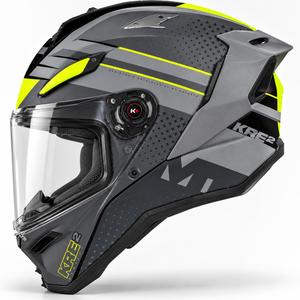 Integraal motorhelm MT KRE 2 Fusion C2 mat-glanzend grijs-fluor geel