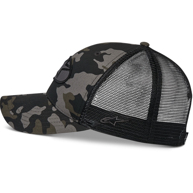 Alpinestars Oblique Camo Trucker Cap zwart-camouflage-zwart