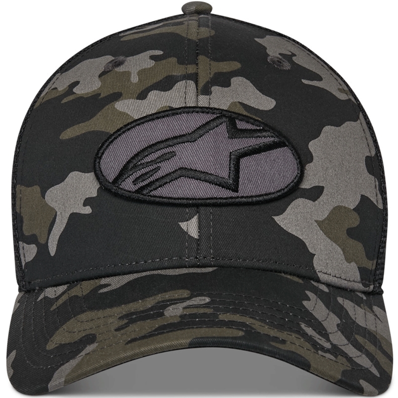 Alpinestars Oblique Camo Trucker Cap zwart-camouflage-zwart