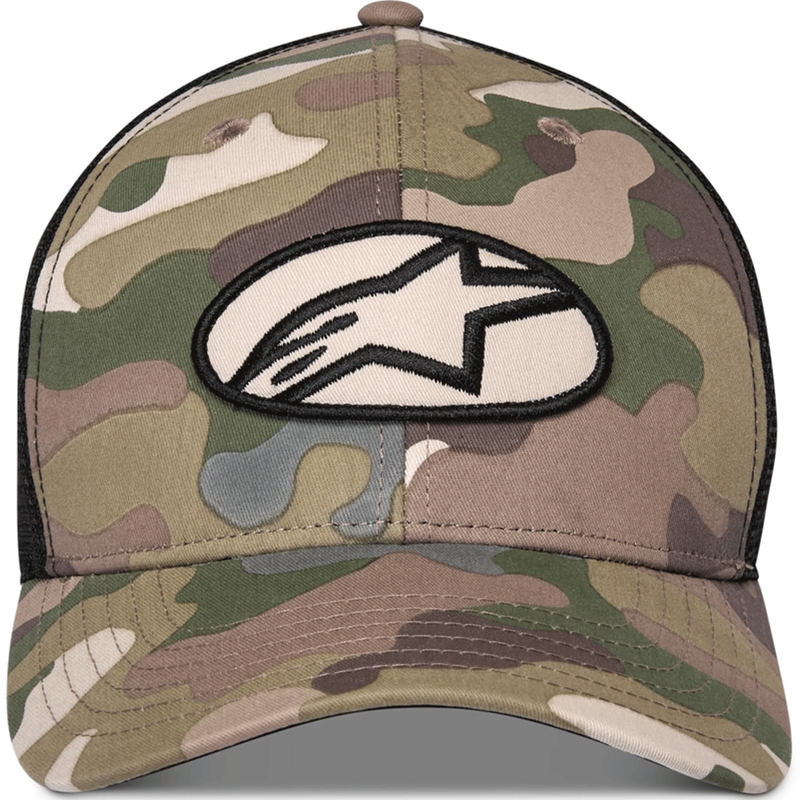 Alpinestars Oblique Camo Trucker Cap groen-camouflage-zwart