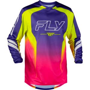 Motocrossshirt FLY Racing F-16 Raze paars-rood-geel