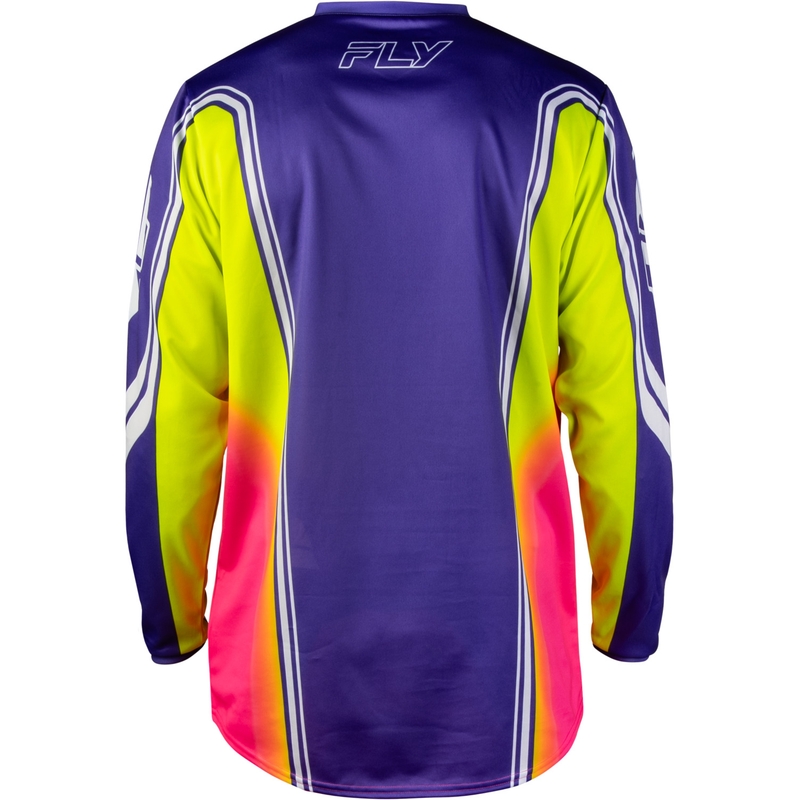 Motocrossshirt FLY Racing F-16 Raze paars-rood-geel