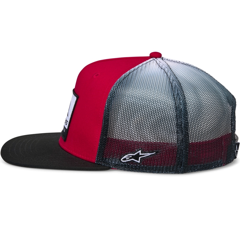 Alpinestars Cali Gradient Trucker Cap rood-zwart-wit