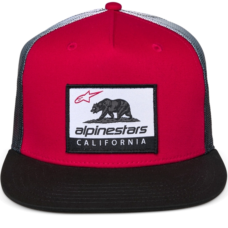 Alpinestars Cali Gradient Trucker Cap rood-zwart-wit