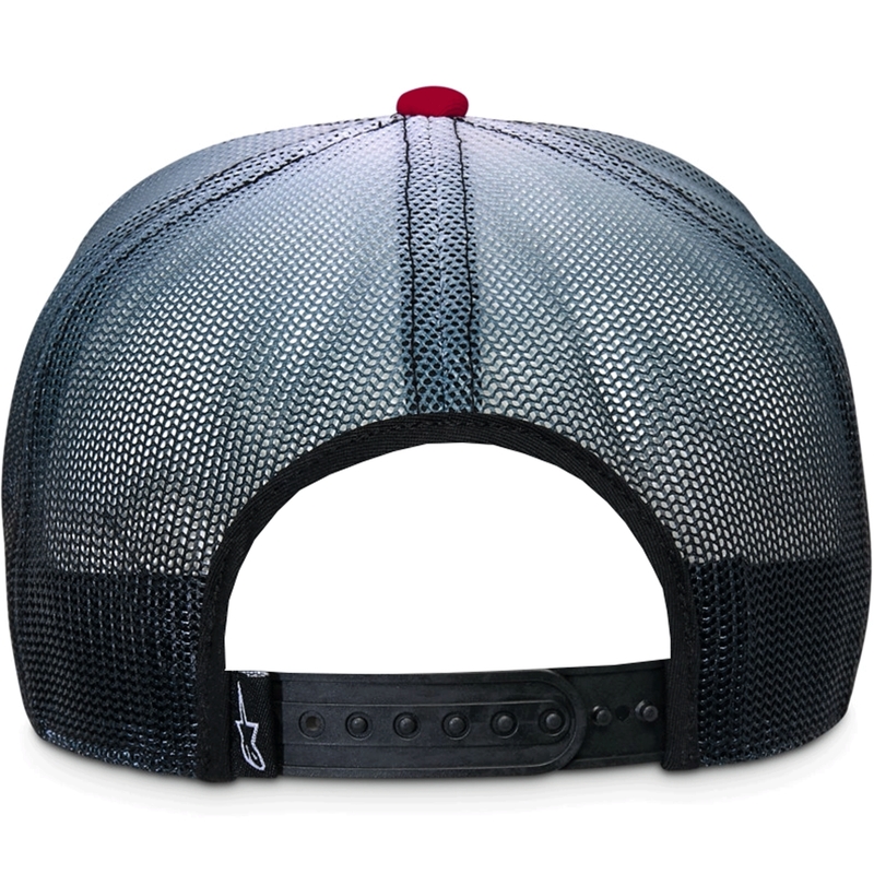 Alpinestars Cali Gradient Trucker Cap rood-zwart-wit