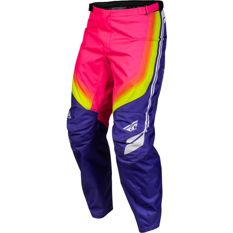 FLY Racing F-16 Raze motorcrossbroek paars-rood-geel