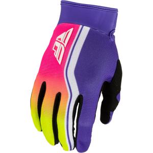 Motocrosshandschoenen voor motorfietsen FLY Racing F-16 Raze paars-rood-geel
