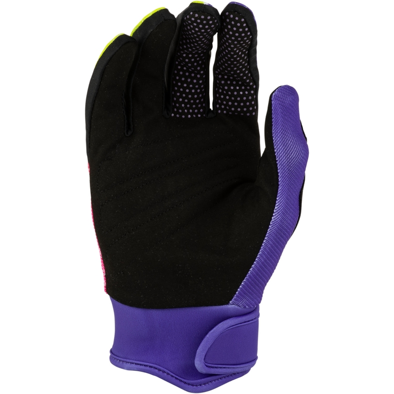 Motocrosshandschoenen voor motorfietsen FLY Racing F-16 Raze paars-rood-geel