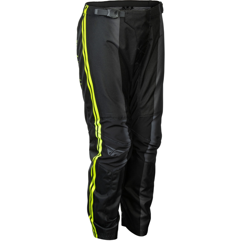 Motorcrossbroek voor kinderen FLY Racing F-16 Raze zwart-fluo geel