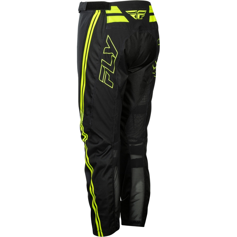Motorcrossbroek voor kinderen FLY Racing F-16 Raze zwart-fluo geel