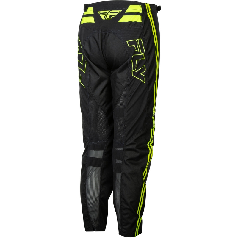 Motorcrossbroek voor kinderen FLY Racing F-16 Raze zwart-fluo geel