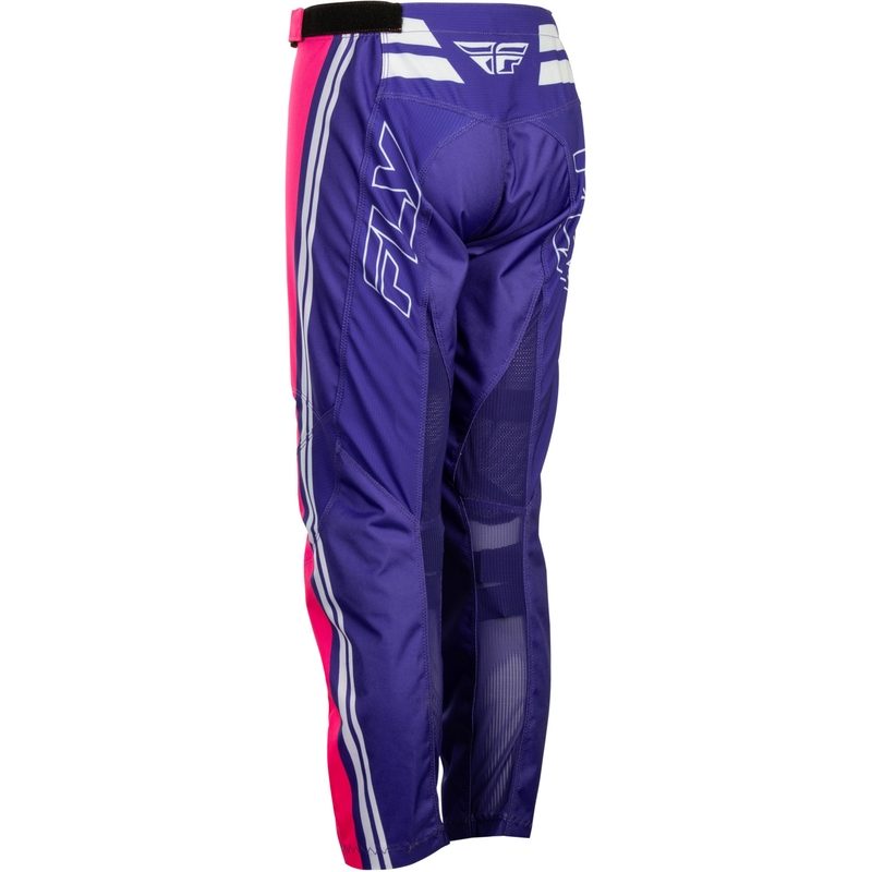 Motorcrossbroek voor kinderen FLY Racing F-16 Raze paars-rood-geel