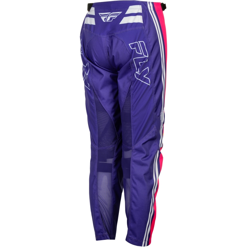 Motorcrossbroek voor kinderen FLY Racing F-16 Raze paars-rood-geel
