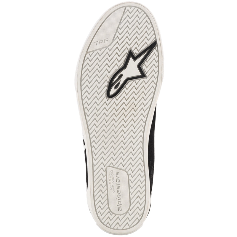 Alpinestars Ride-63 canvas motorlaarzen zwart-wit