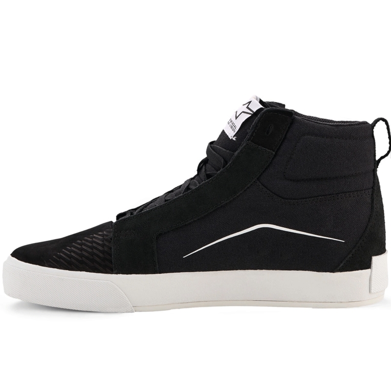 Alpinestars Ride-63 canvas motorlaarzen zwart-wit